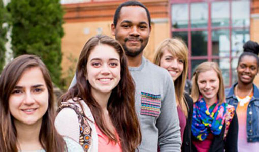 LRU students in St. Francis Peace Garden