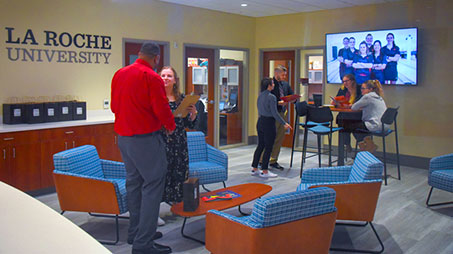 Prospective students meet with admissions counselors in the LRU Admissions Welcome Center