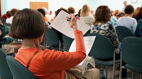 Participants at the Lifelong Learning Preview event