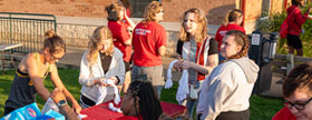 LRU prospective students attending an event on campus