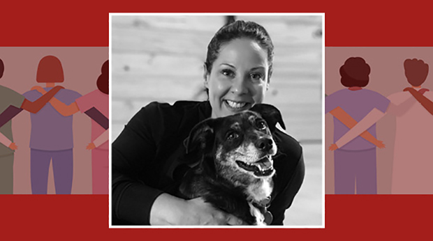 La Roche University Alumna Nicole Pearsall and her dog