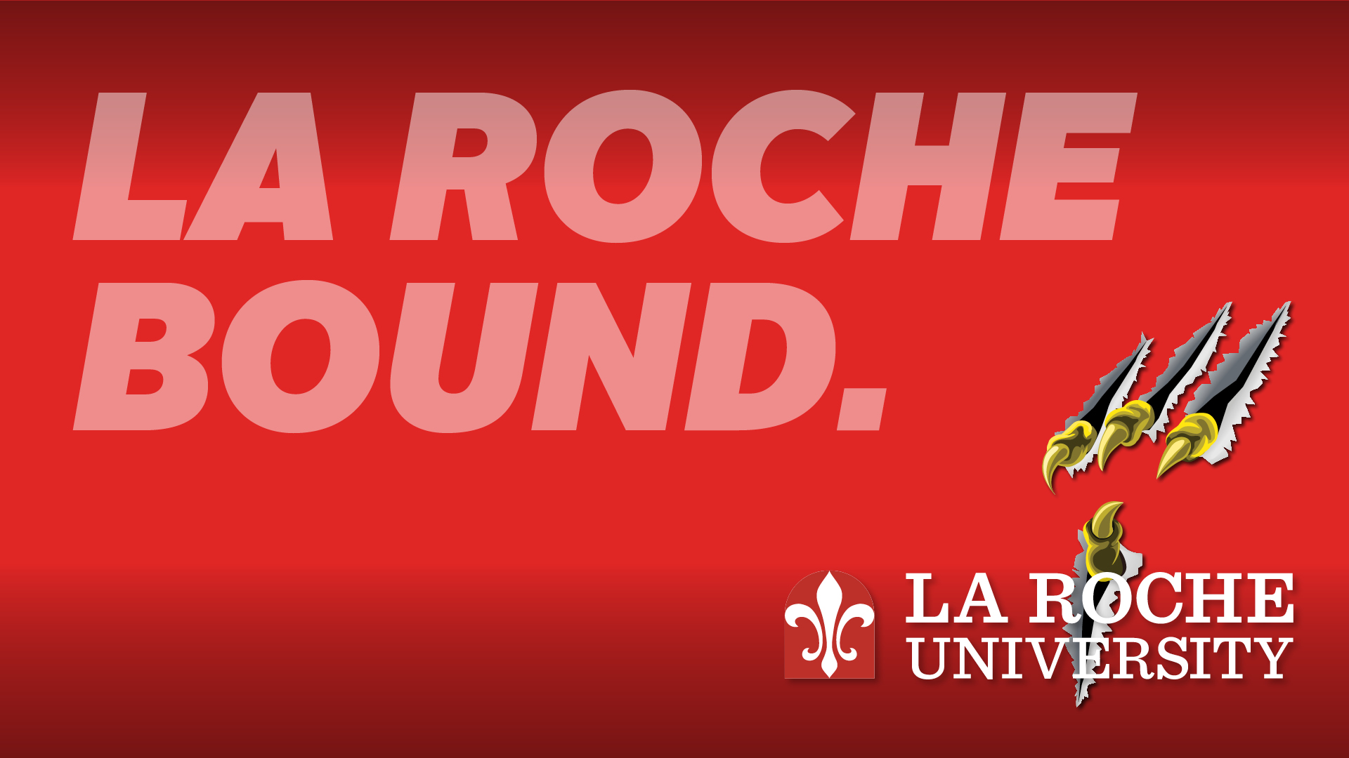 Red La Roche Bound Wallpaper with claws tearing open the screen