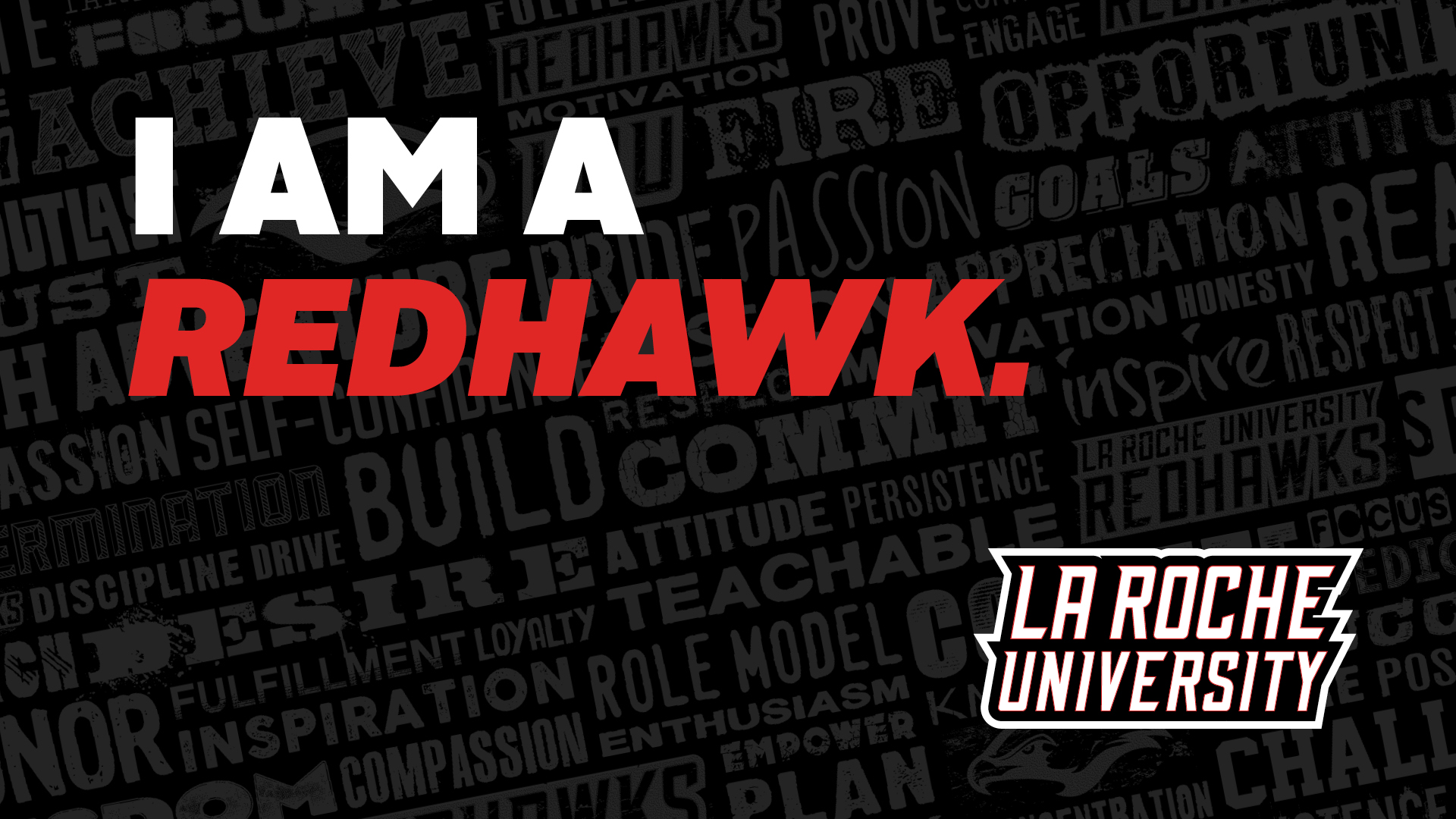 Black La Roche Wallpaper with I am a Redhawk type.