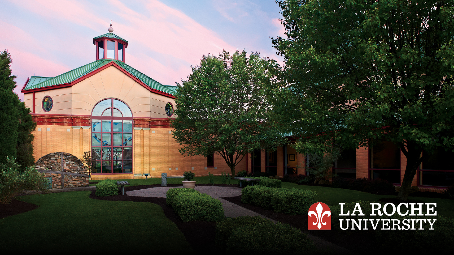 La Roche Magdalen Chapel in the sunset